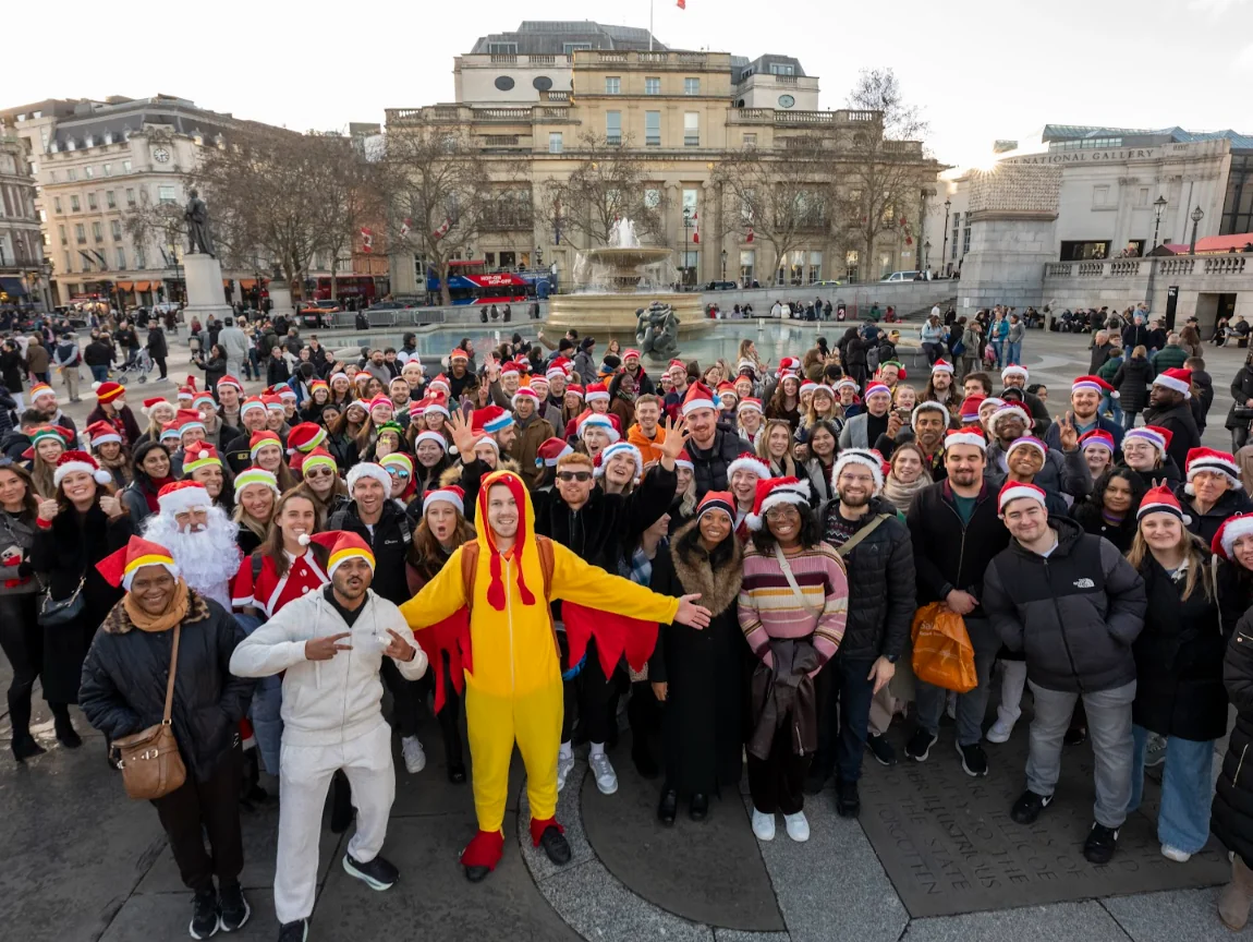 Large group playing Chicken Rush