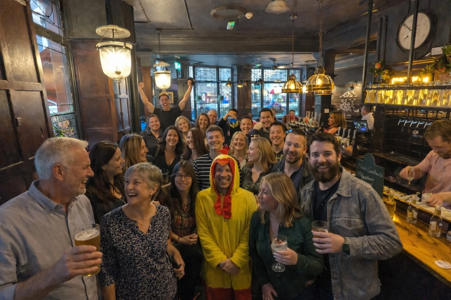 Team of 50 playing Chicken Rush